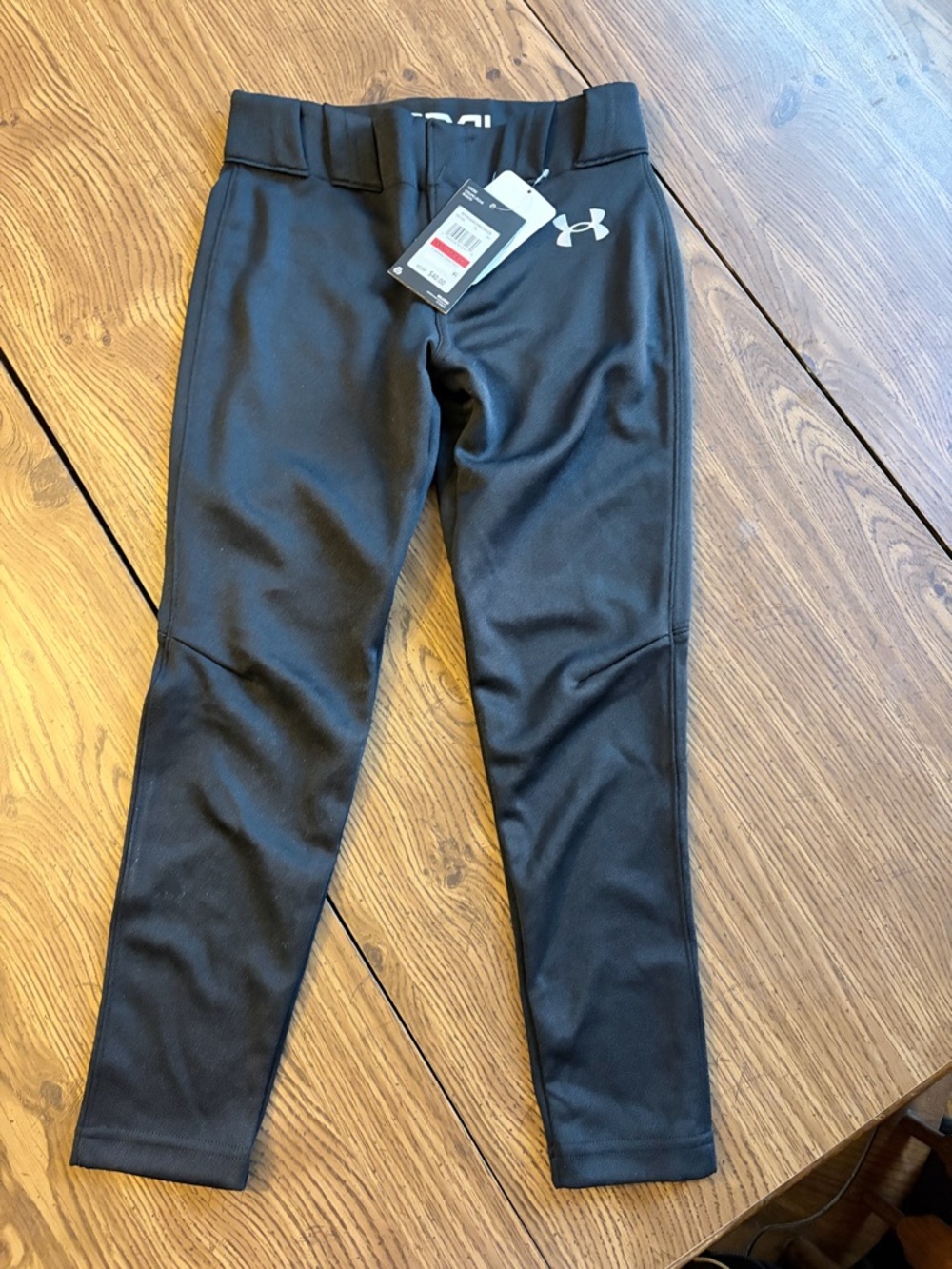 Under Armour Black Baseball Pants with White Logo